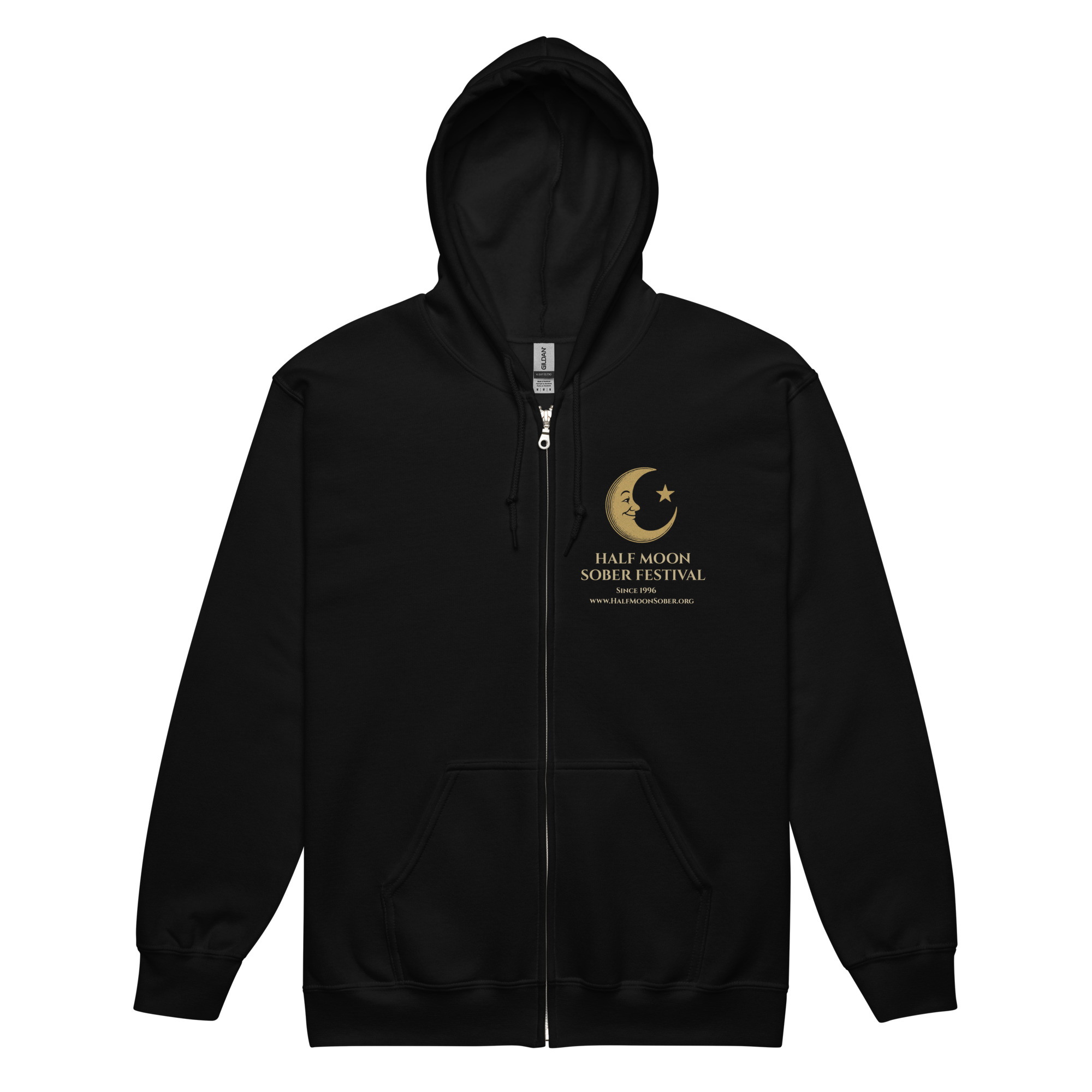 Half Moon Howlin Wolf Zippered Hoodie - Image 8