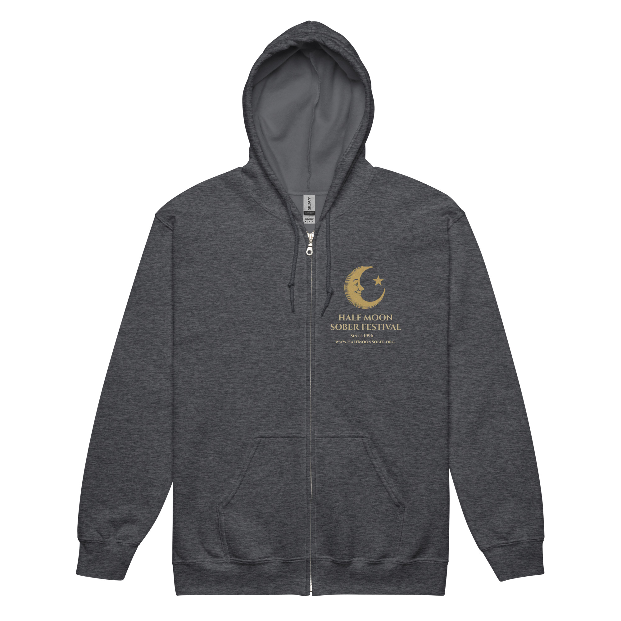 Half Moon Howlin Wolf Zippered Hoodie - Image 12