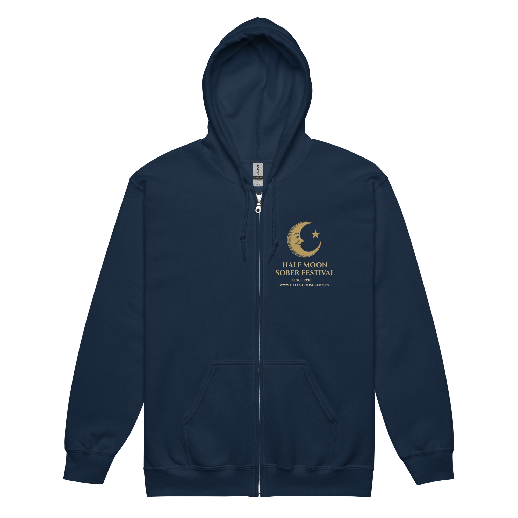 Half Moon Howlin Wolf Zippered Hoodie - Image 10